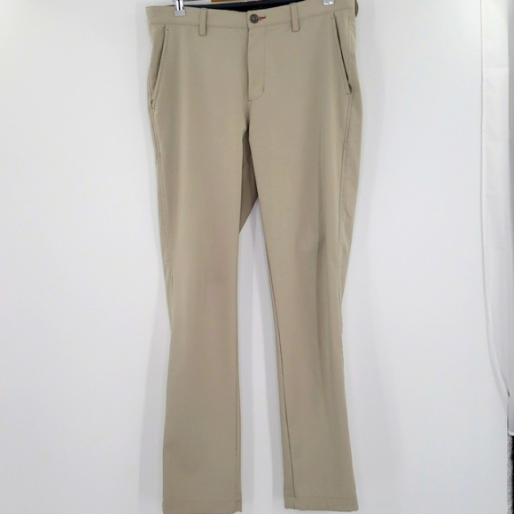 QOR Mens Performance Tan Chino Pants - Picture 1 of 7